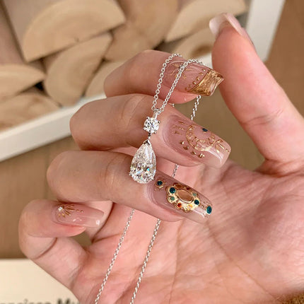 Water Drop Zircon Earrings