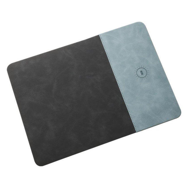 Wireless Charging Mouse Pad 15W Fast Charging PU Desk Mat