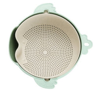 Kitchen double-layer drain basket