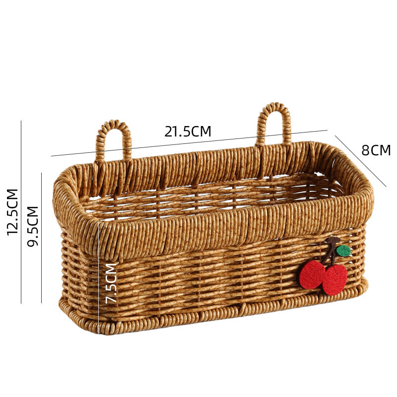 Imitation Rattan Storage Box