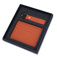 Genuine Leather Creative Leather Keychain Certificate Card Holder