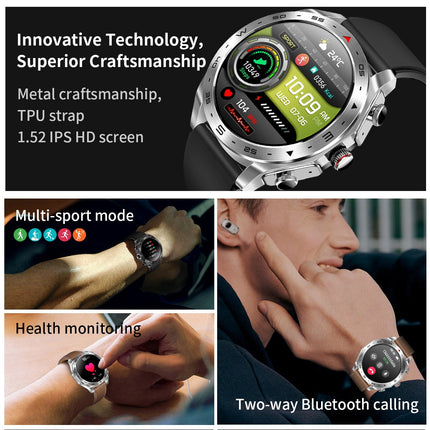 Smart Watch with Bluetooth Earphones