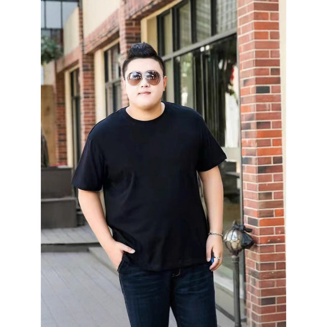 Plus Size Men Cotton Short Sleeve T Shirt