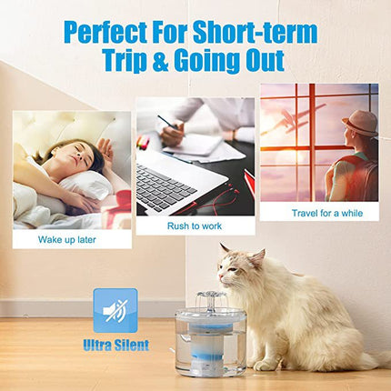 Pet Water Dispenser, Flowing Water Cat Water Fountain