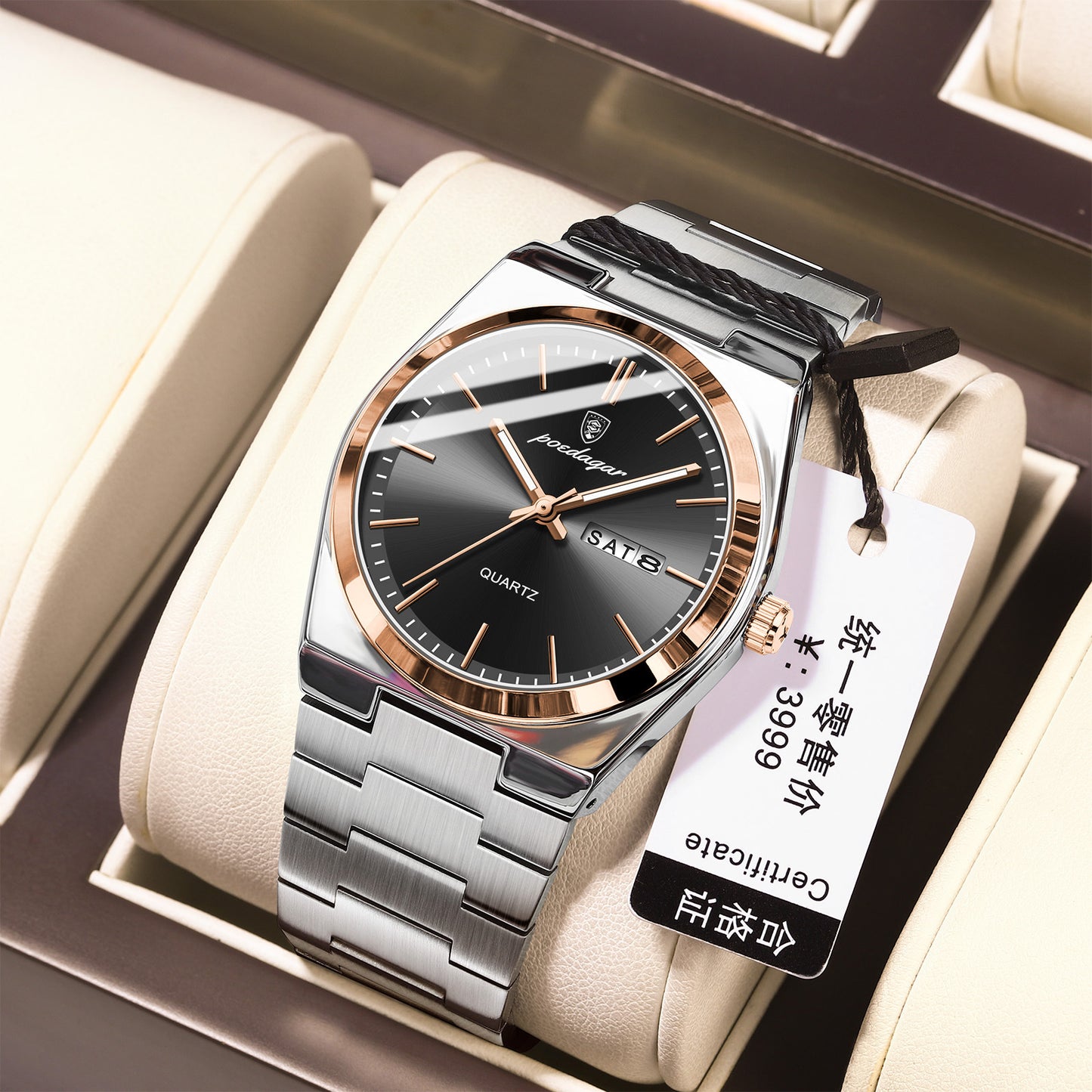 Ultra-Thin Men's Waterproof Luminous Quartz Watch