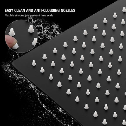 Matte Black Stainless Steel Shower Head