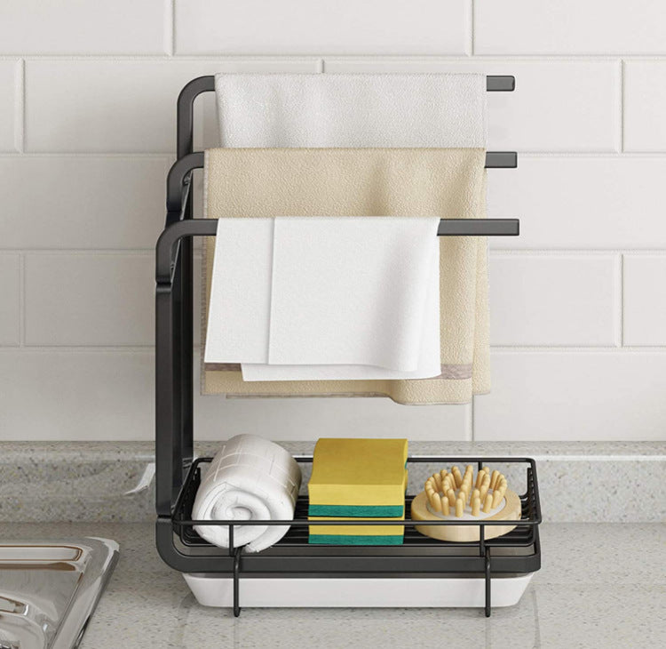 Kitchen Removal Wipe Rack Countertop Sink Drain