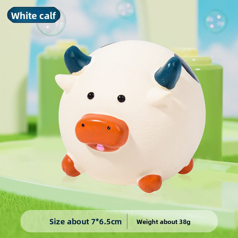 Latex Squeaky Animal Ball Pet Toy