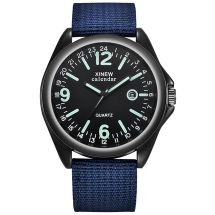 Men's Nylon Strap Quartz Watch