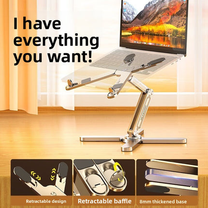 360 Degree Rotatable Aluminum Laptop Stand with Cooling Base