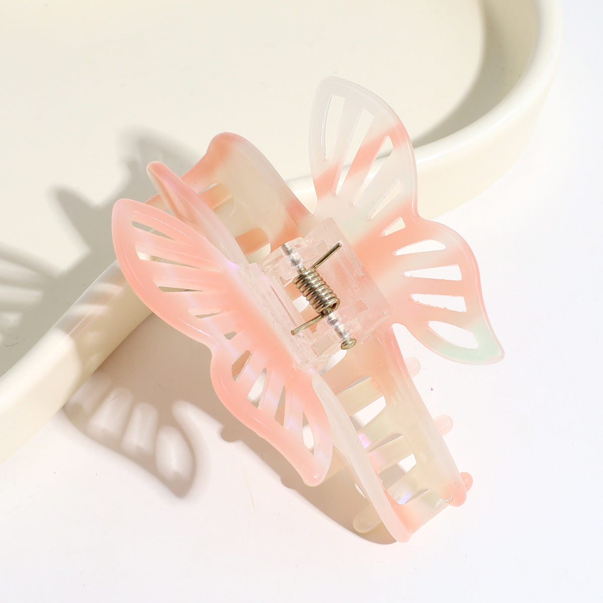 Double-layer Butterfly Gradient Pearlescent Hair Clip
