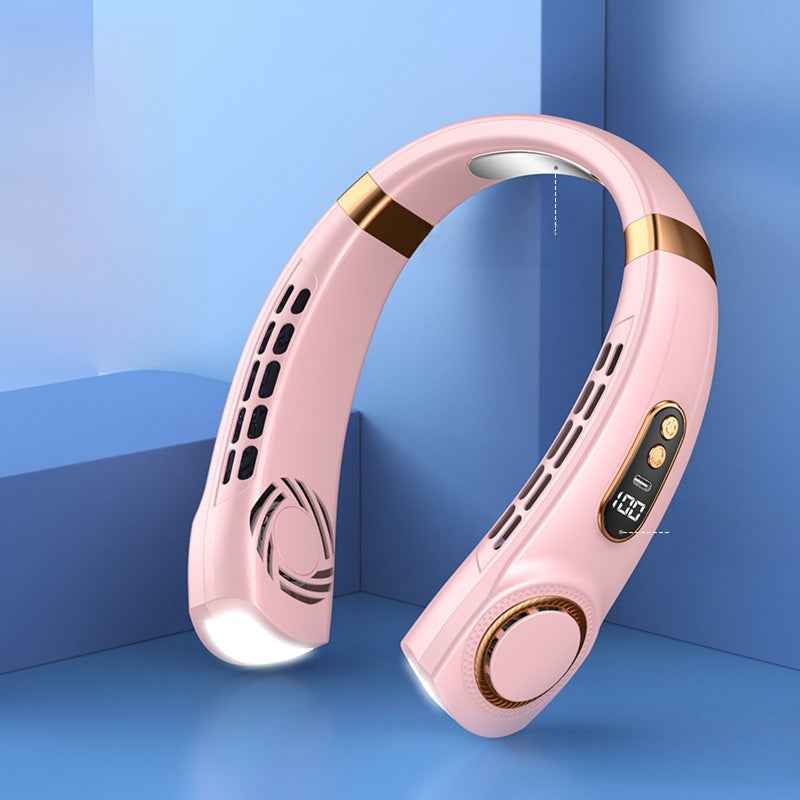 Portable USB Neck Fan with Silent Bladeless Design