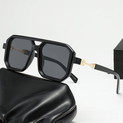 Square Double Bridge Sunglasses