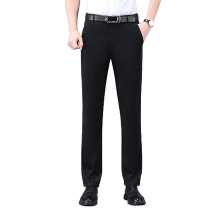 Mens Business Casual Straight Leg Trousers