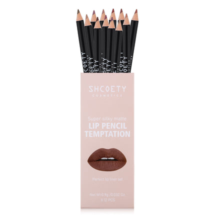 12-Color Matte Lipstick and Liner Set
