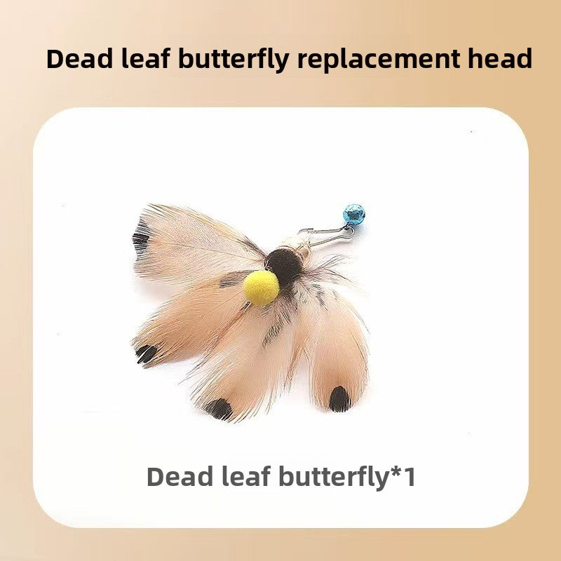 Interactive Feather Teaser Wand for Cats