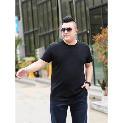 Plus Size Men Cotton Short Sleeve T Shirt