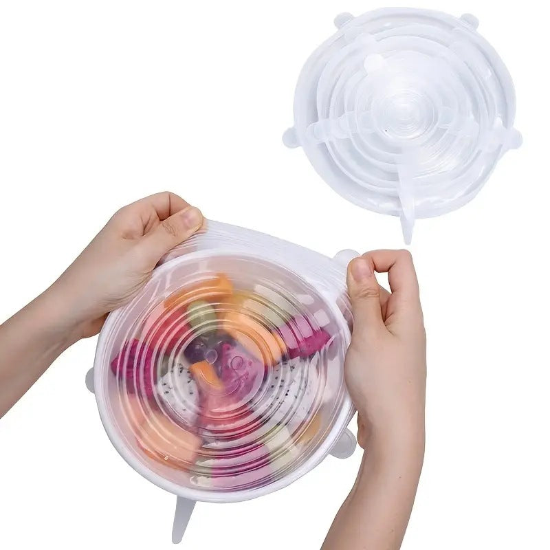 Silicone Food Storage Cover Set 6-Piece