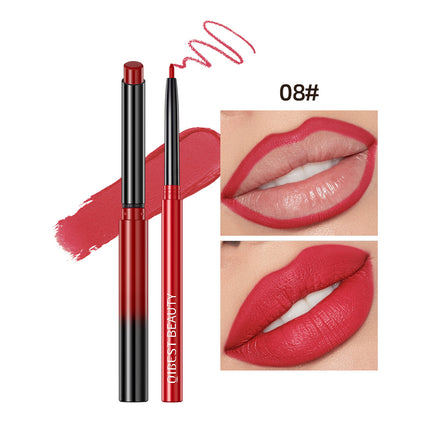 Natural nude lip liner set makeup