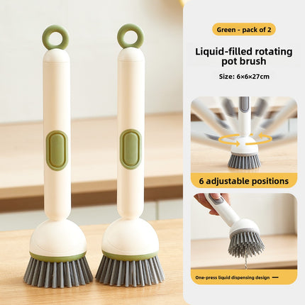 Rotating pot brush
