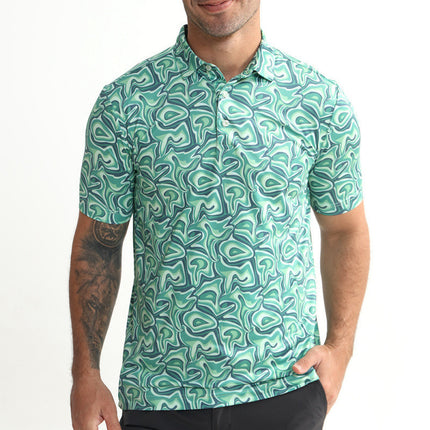 Mens Quick-Dry Golf Polo Shirt