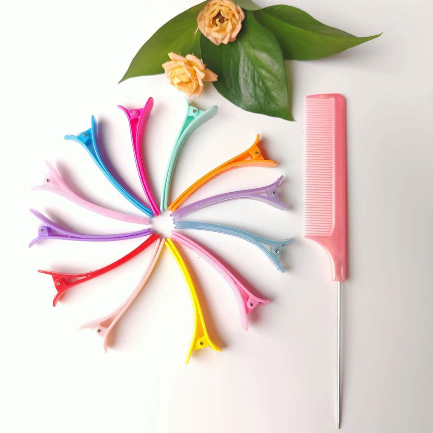13-piece comb and clip set