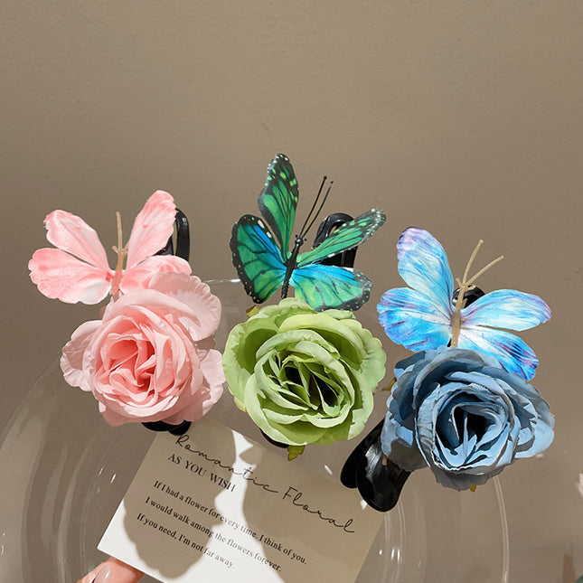 Butterfly Flower hairpin