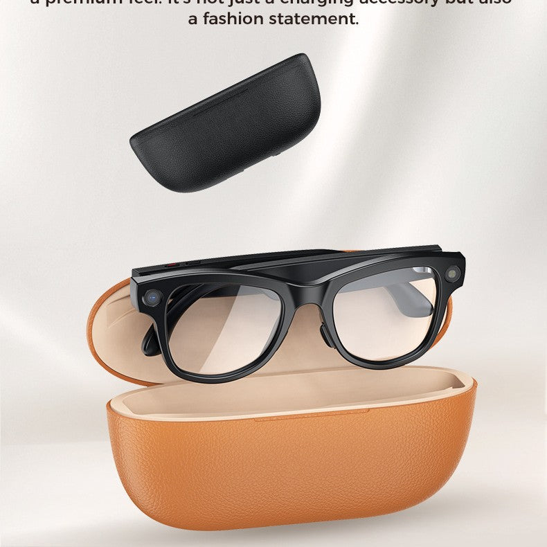 Smart glasses with a charging case