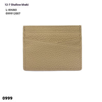 Leather Oil Edge Oblique Thin Bank Card Holder Soft Cowhide Document Package