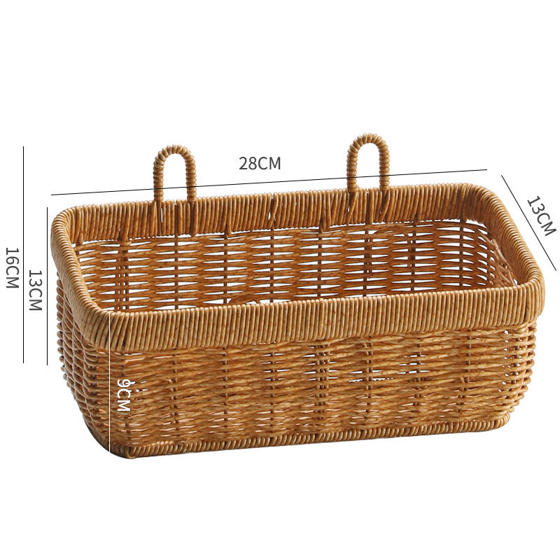 Imitation Rattan Storage Box