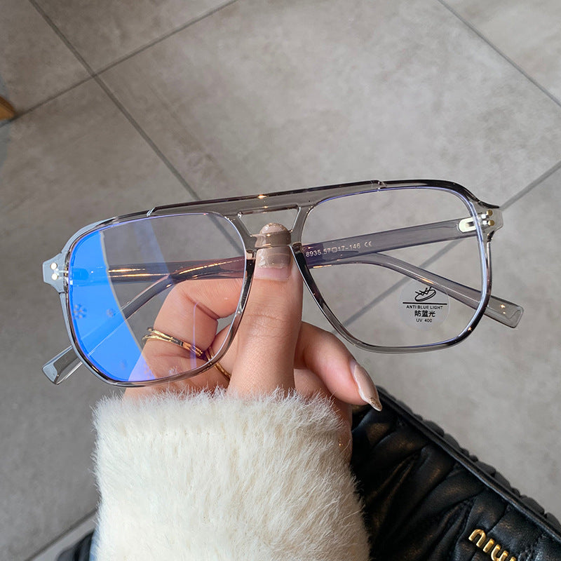 Retro Square Anti Blue Light Glasses Frame