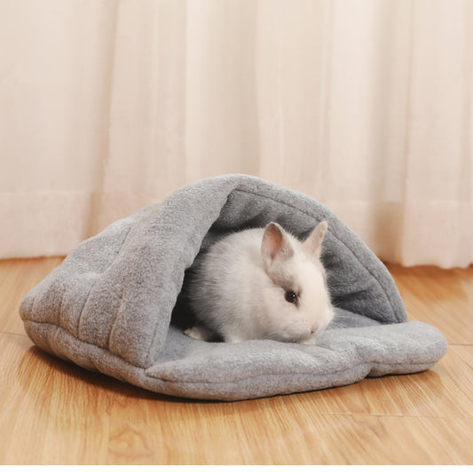 Winter Warm Semi-Closed Pet Sleeping Bag for Small Animals