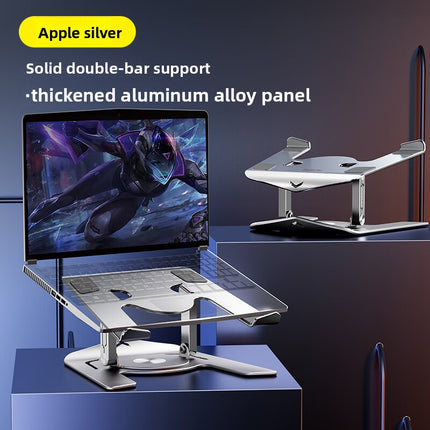 360 Degree Rotatable Aluminum Laptop Stand with Cooling Base