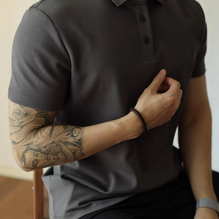 Mens Short Sleeve Cotton Polo Shirt