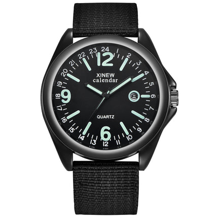 Men's Nylon Strap Quartz Watch