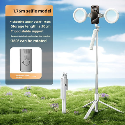 Anti-shake selfie stick phone holder