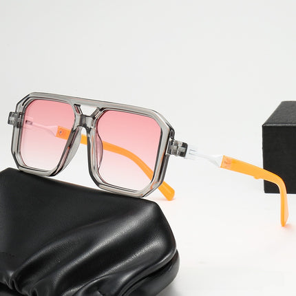 Square Double Bridge Sunglasses
