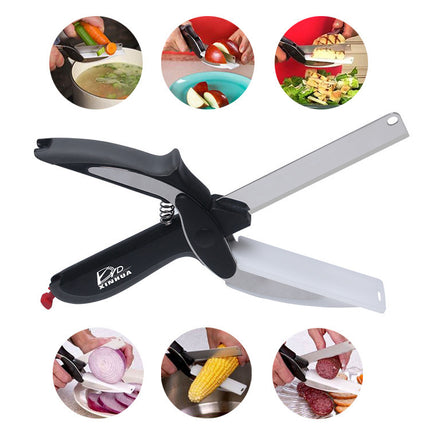 Multifunctional Vegetable Chopping Board Scissors