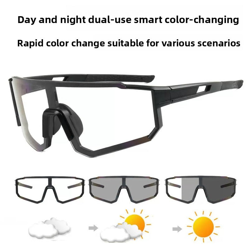 Professional Photochromic Cycling Glasses Day Night Use