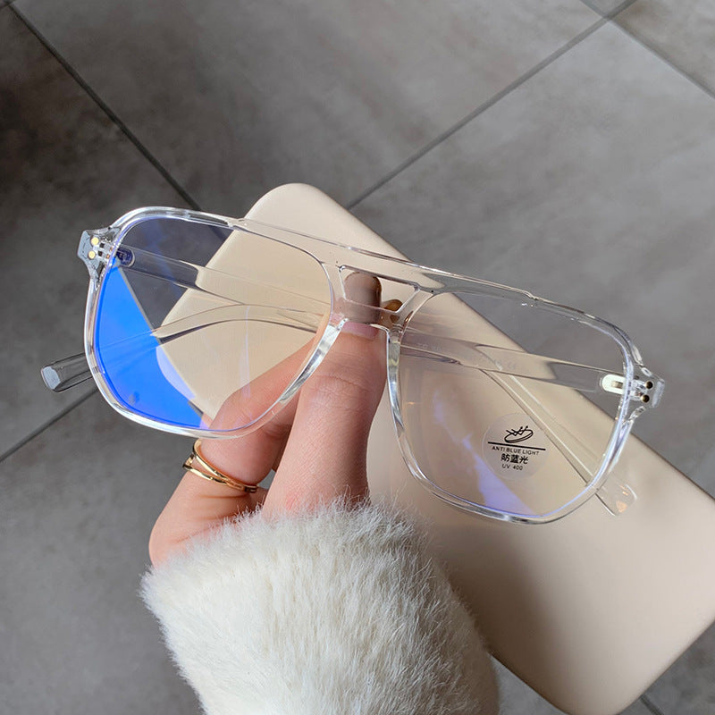 Retro Square Anti Blue Light Glasses Frame