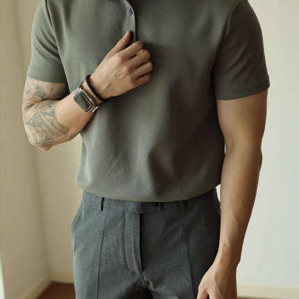 Mens Short Sleeve Cotton Polo Shirt