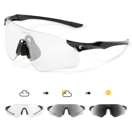 Photochromic Sports Sunglasses Windproof Cycling Glasses