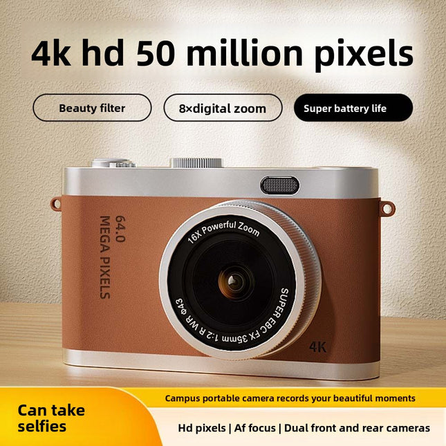 High-pixel dual-lens portable digital camera