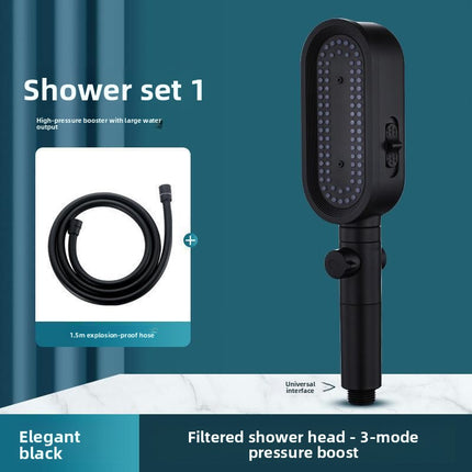 Pressurized Shower Head Set with Filter