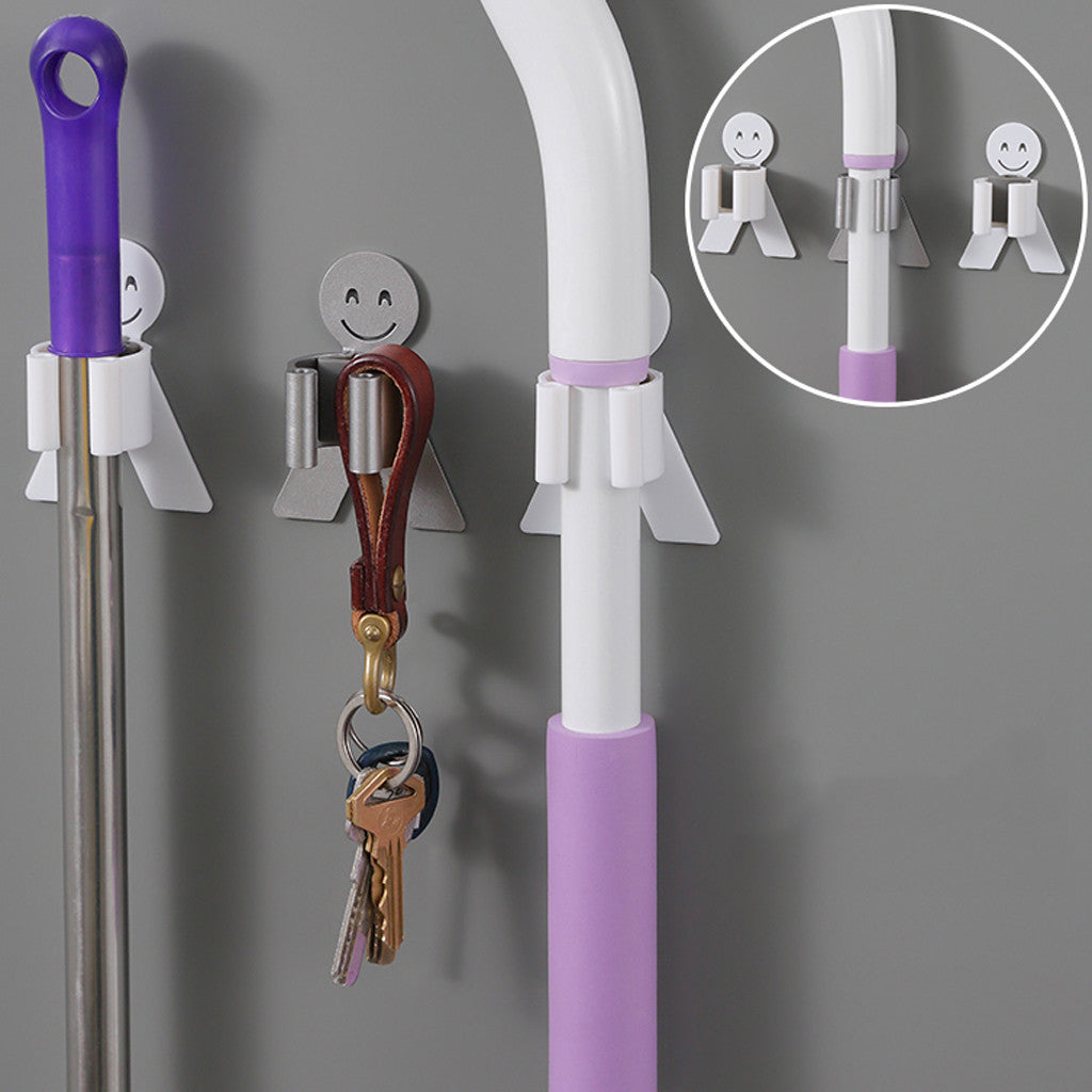 Bathroom toilet mop hook