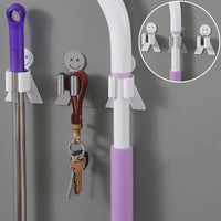 Bathroom toilet mop hook