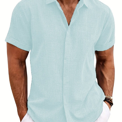 Mens 3D Printed Lapel Shirt