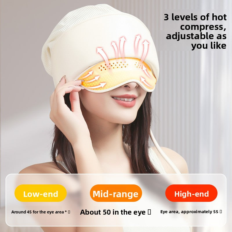 Rechargeable Head and Eye Massager with Heat Compression