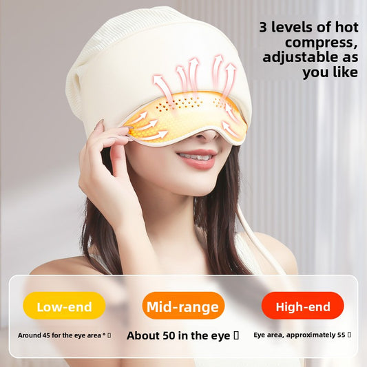 Rechargeable Head and Eye Massager with Heat Compression