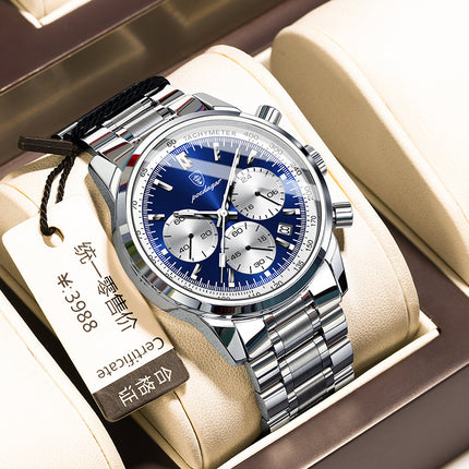 Men's Multi-function Luminous Quartz Watch